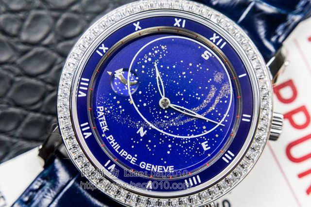 PATEK PHILIPPE手錶 5102天月款日內瓦蒼穹系列 百達翡麗星象功能男表 百達翡麗高端機械男士腕表  hds1266